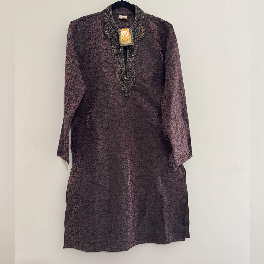 Elegant Black and Brown Men's Kurta